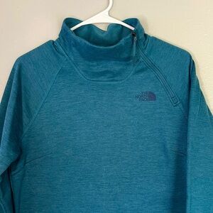 THE NORTH FACE Women's Canyonlands ¼ Zip Sweatshirt,Monterey Blue Heather size M